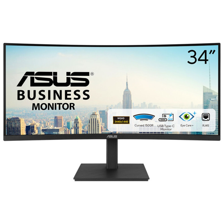 ASUS VA34VCPSR écran plat de PC 86,4 cm (34") 3440 x 1440 pixels Wide Quad HD LCD Noir — vue 1
