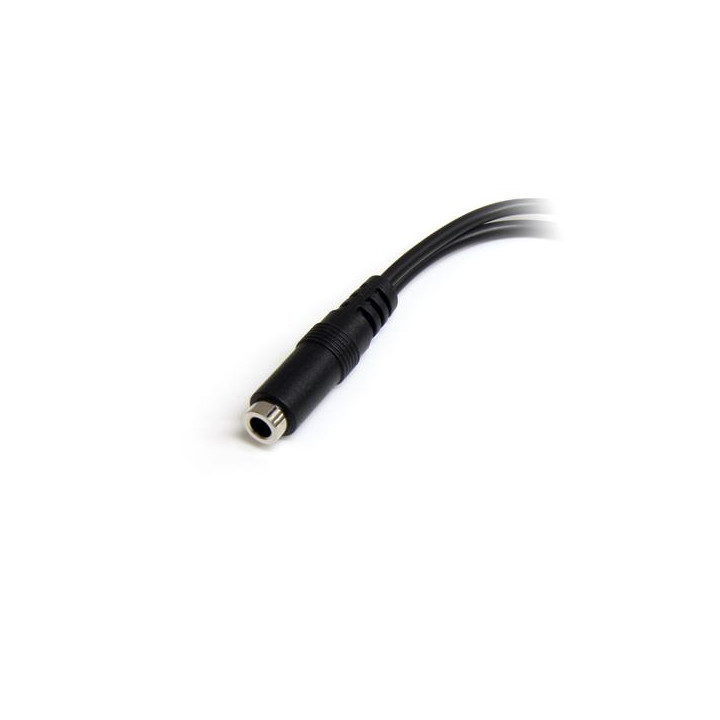 StarTech.com Câble séparateur de casque 4 broches de 3,5 mm vers 2 x 3 broches de 3,5 mm - F/M — vue 2