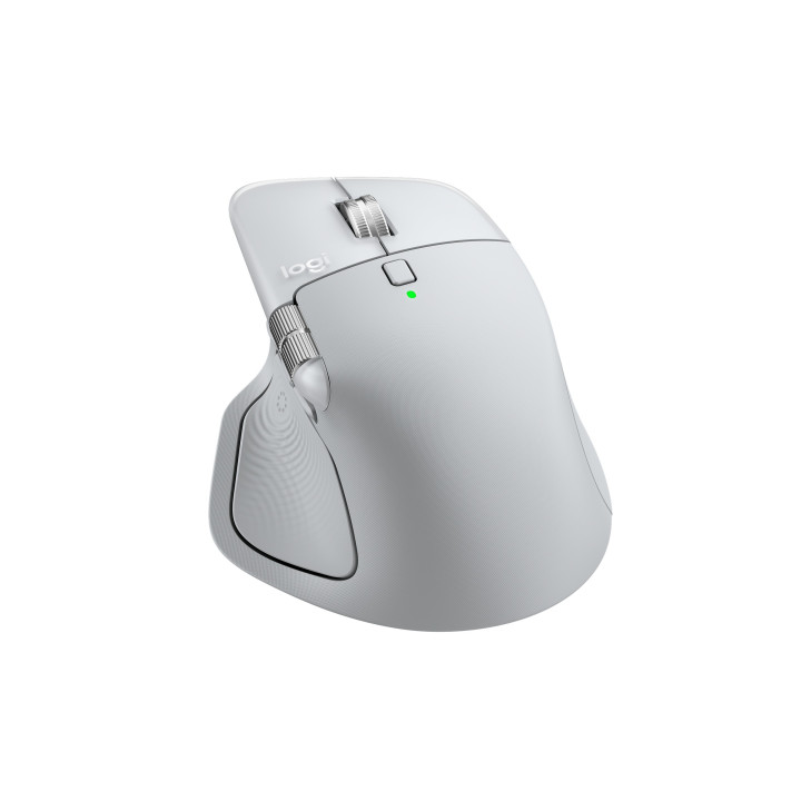 Logitech MX Master 4 for Mac — souris blanc argent — vue 4