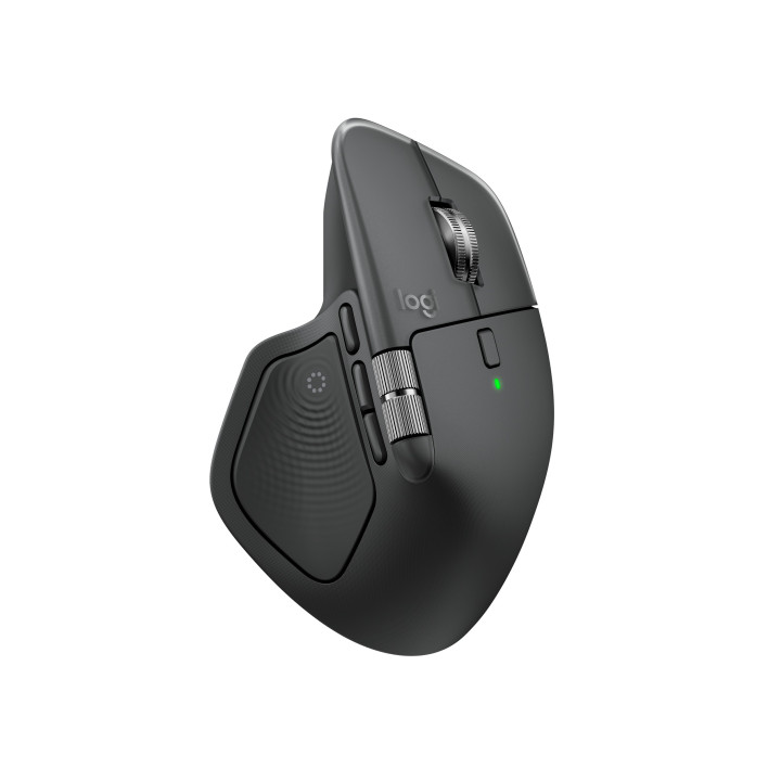 Logitech MX Master 4 — souris graphite — vue 3