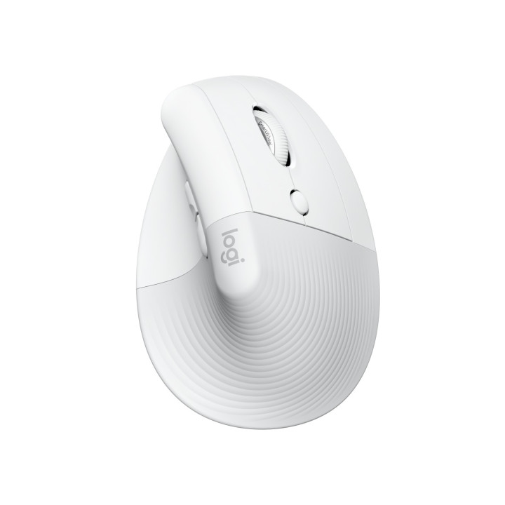 Logitech Lift for Mac — souris blanc cassé — vue 1