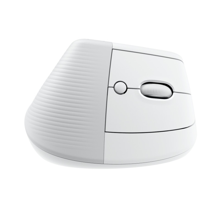 Logitech Lift for Mac — souris blanc cassé — vue 2