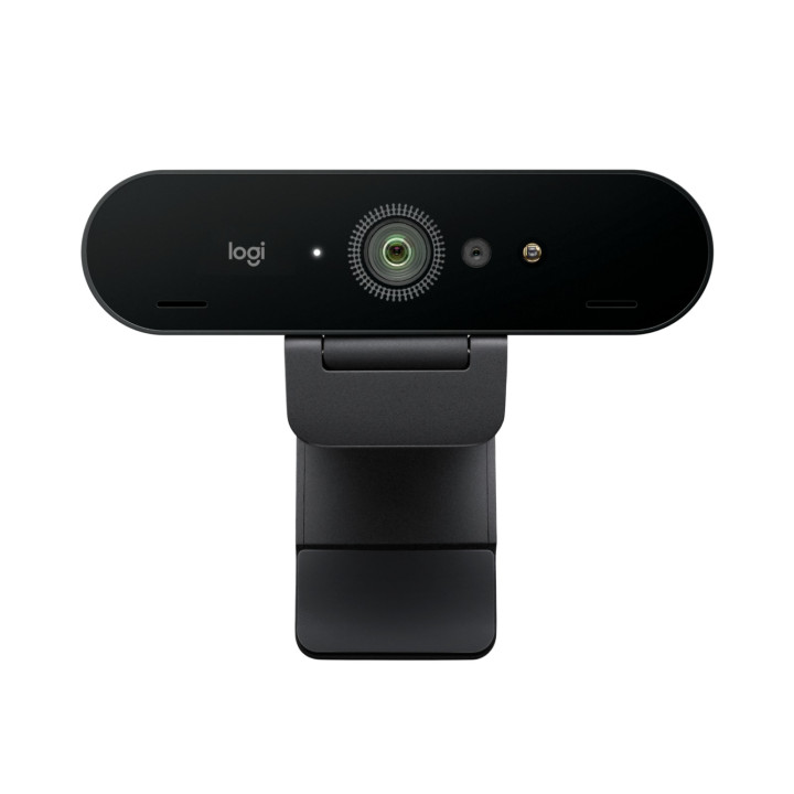 Logitech Brio 4K — webcam noir — vue 1