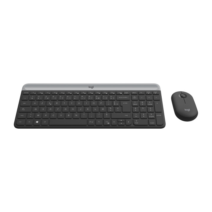 Logitech MK470 — ensemble clavier et souris graphite — vue 3