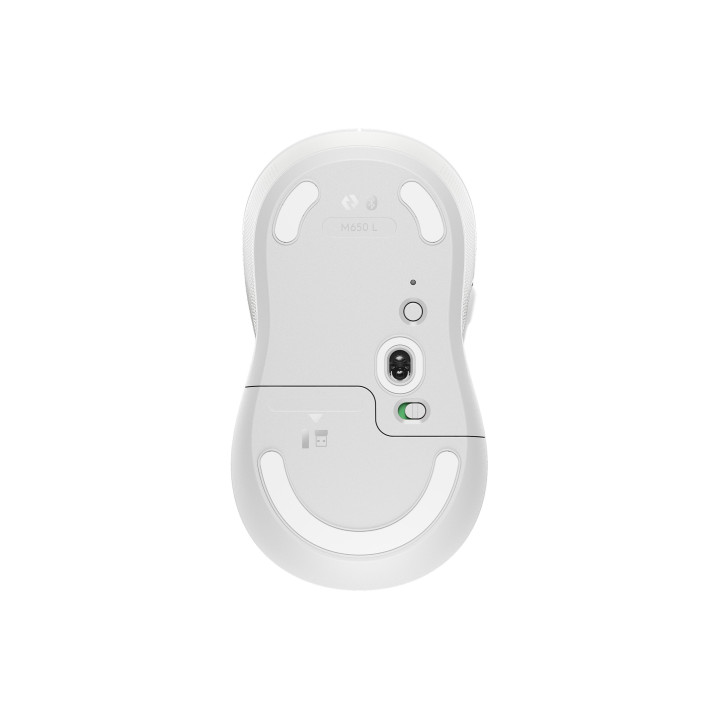 Logitech Signature M650 L — souris blanc cassé — vue 4