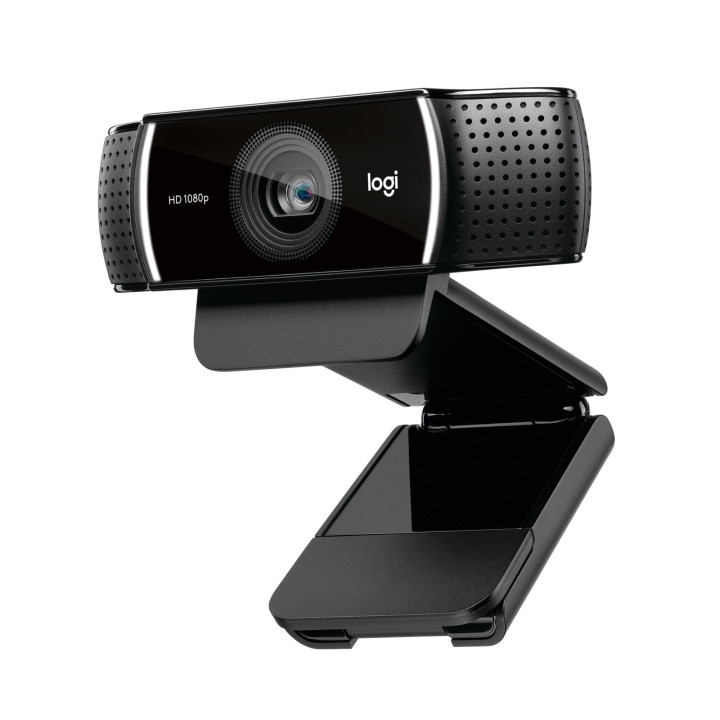 Logitech C922 Pro HD Stream Webcam — webcam noir — vue 1