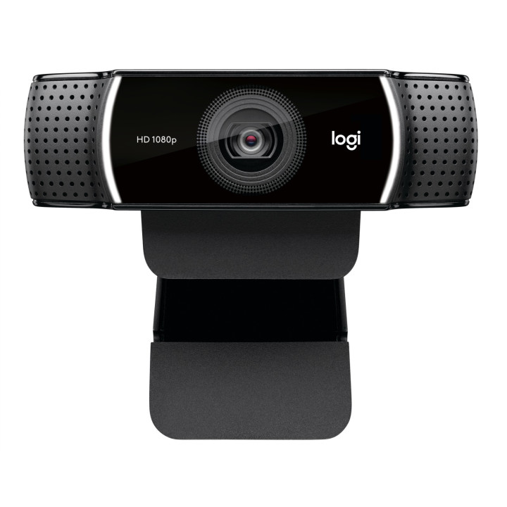 Logitech C922 Pro HD Stream Webcam — webcam noir — vue 2