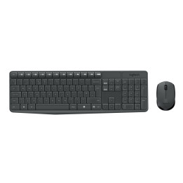 Logitech MK235 Wireless Keyboard and Mouse Combo — ensemble clavier et souris gris — vue 1