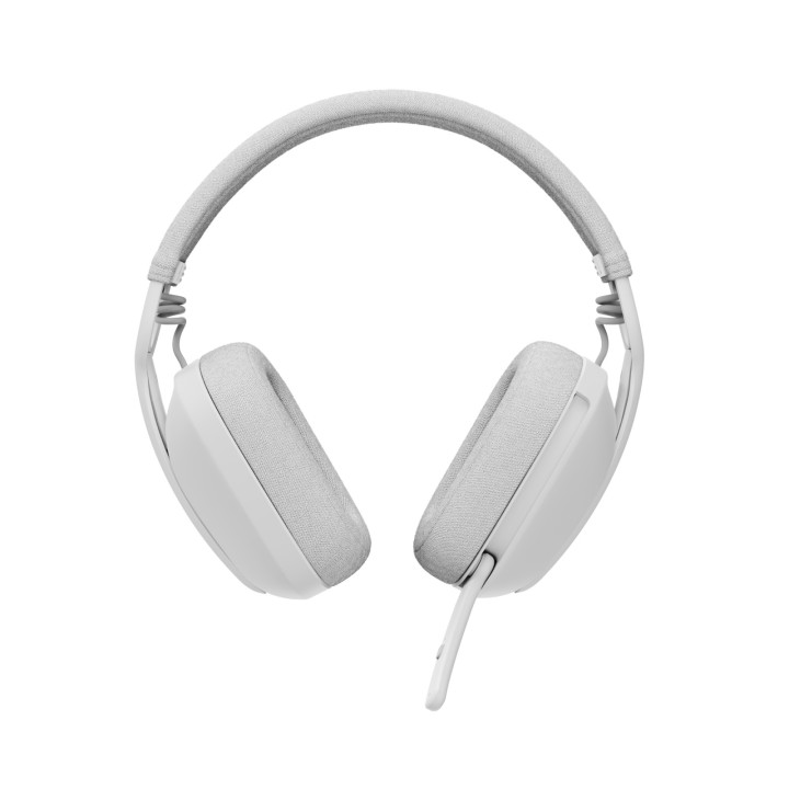 Logitech Zone Vibe 100 — casque blanc cassé — vue 3
