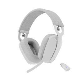 Logitech Zone Vibe Wireless — casque blanc cassé — vue 1