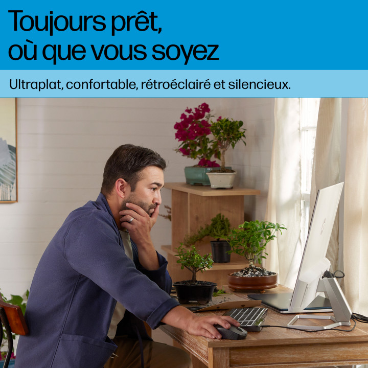 HP Clavier filaire rétroéclairé multi-appareil 405 — vue 4