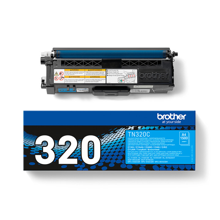 Brother TN-320C - Cartouche de toner originale – Cyan — vue 2
