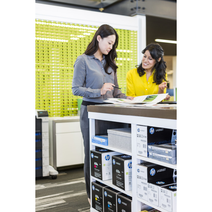 HP 650A toner LaserJet noir authentique — vue 2