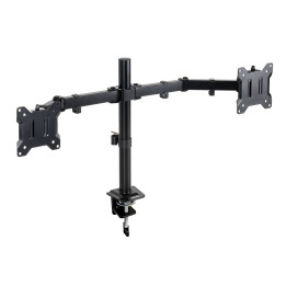 Tooq DB1802TN-B — Bras articulé double écran 17" à 27" pour bureau