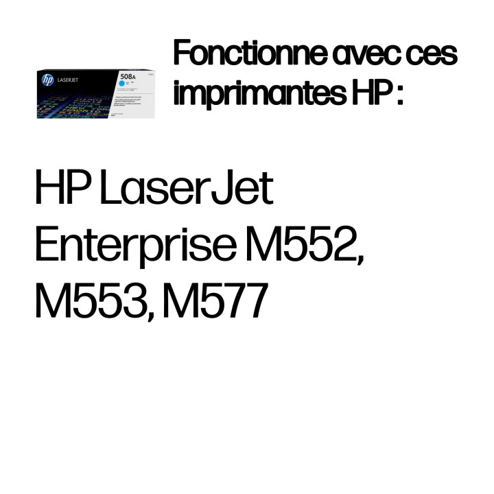 HP 508A toner LaserJet Cyan authentique — vue 1