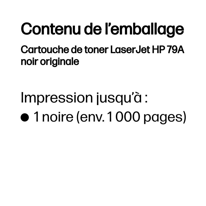 HP Cartouche de toner LaserJet 79A noir originale — vue 3