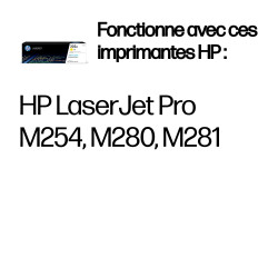 HP Cartouche de toner jaune authentique 203A pour LaserJet