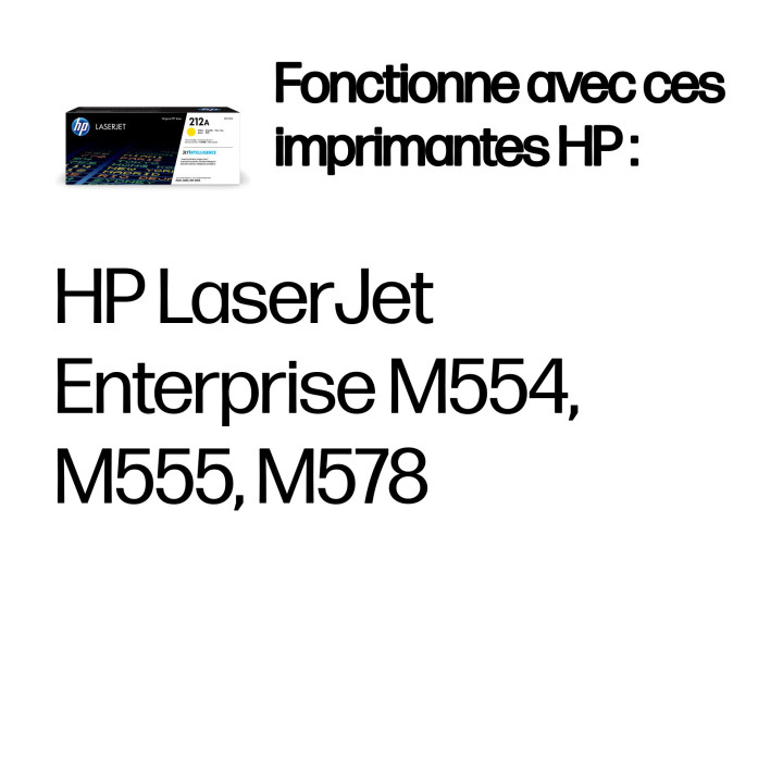 HP Cartouche de toner jaune 212A LaserJet authentique — vue 2