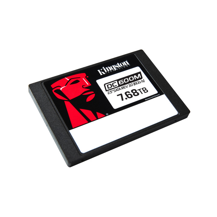 Kingston Technology SSD SATA Enterprise DC600M (usage mixte) 2,5” de 7 680 Go — vue 2