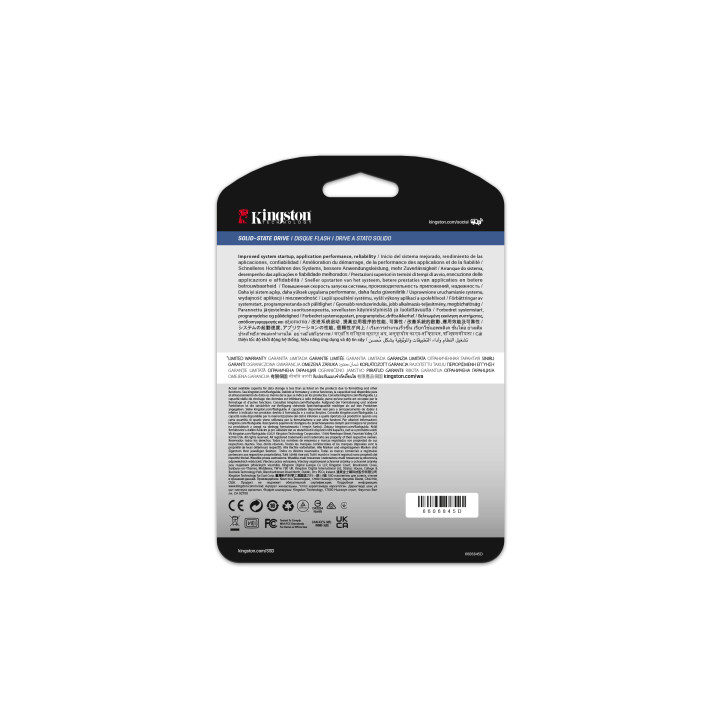 Kingston Technology SSD SATA Enterprise DC600M (usage mixte) 2,5” de 7 680 Go — vue 4