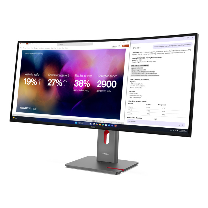Lenovo ThinkVision P40WD-40 Moniteur — vue 4