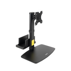Tooq DB1128TN-B — Bras écran articulé avec support mini-PC arrière