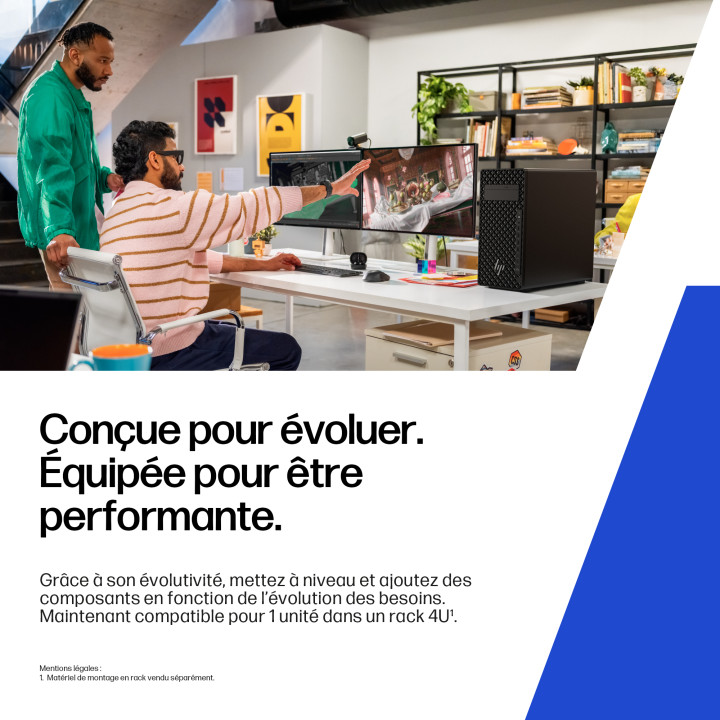 HP DW8E3ET PC/poste de travail Intel Core Ultra 7 265 24 Go DDR5-SDRAM 1 To SSD Windows 11 Pro Tower Station d — vue 5