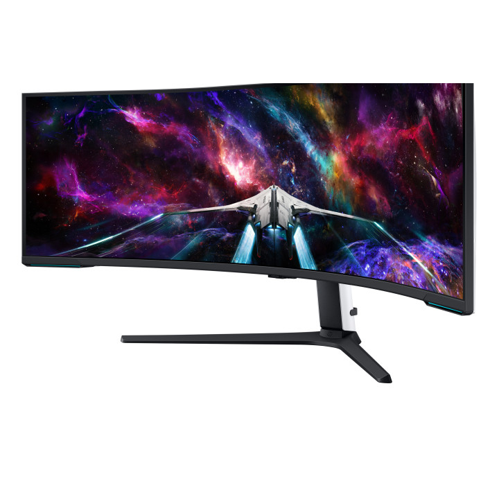 Samsung G95NC écran plat de PC 144,8 cm (57") 7680 x 2160 pixels Dual UHD LED Noir, Blanc — vue 5