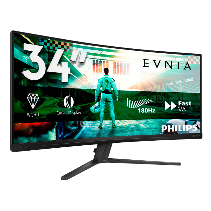 Philips Evnia 34M2C3500L/00 écran plat de PC 86,4 cm (34") 3440 x 1440 pixels Wide Quad HD LCD Noir — vue 3