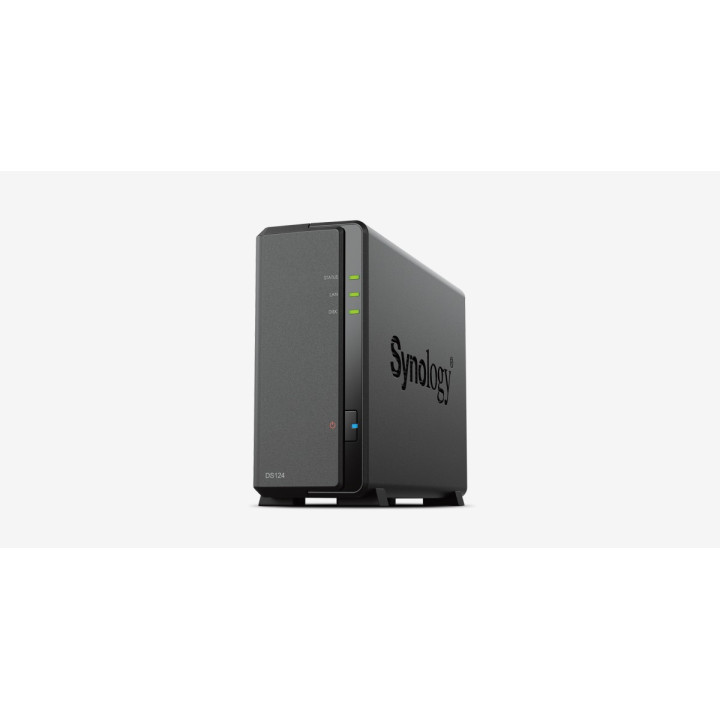 Synology DiskStation DS124 — serveur NAS 1 baie — vue 1