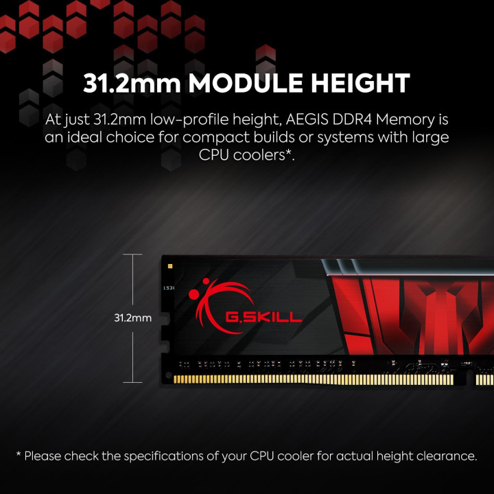 G.Skill Aegis DDR4 3200 8 Go — mémoire RAM — vue 2