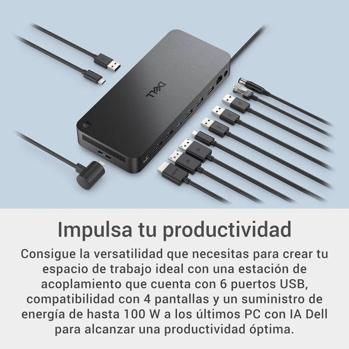 Dell WD25 — station d’accueil USB-C 100 W — vue 2