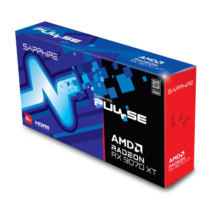 Sapphire Pulse Radeon RX 9070 XT — carte graphique — vue 2