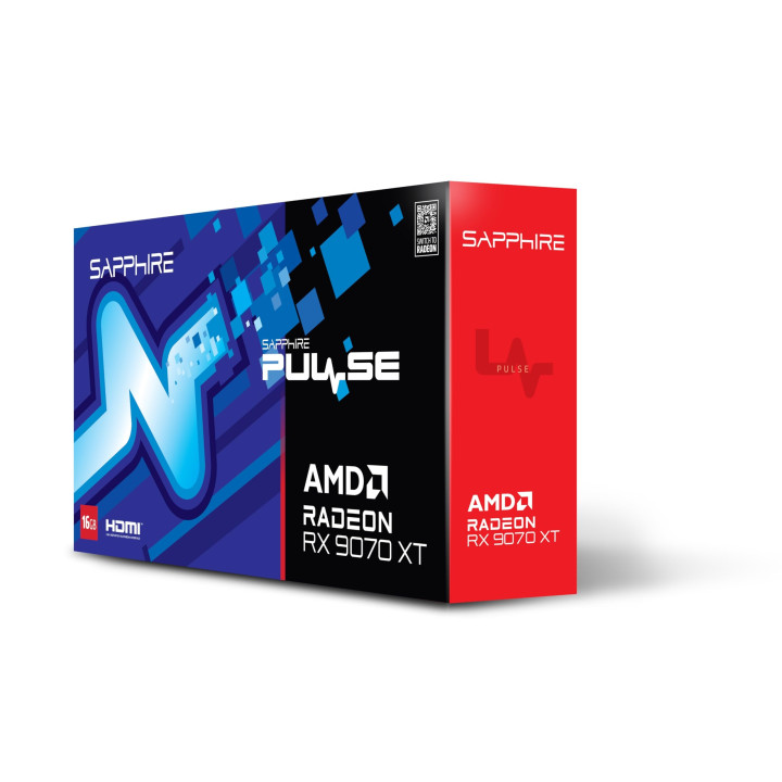 Sapphire Pulse Radeon RX 9070 XT — carte graphique — vue 3