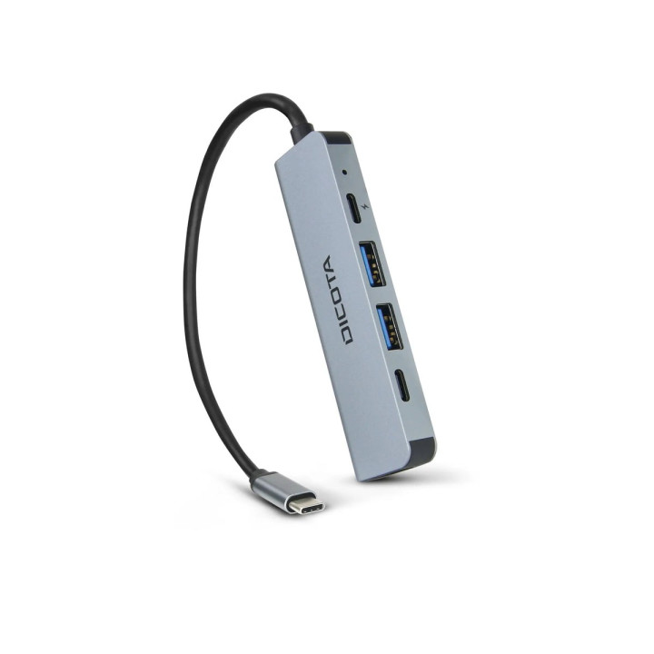 Dicota USB-C 5-en-1 — hub vidéo HDMI 4K, charge PD 100 W — vue 2