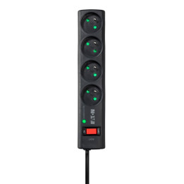 Eaton Protection Strip 4 FR — Multiprise parafoudre 4 prises avec interrupteur
