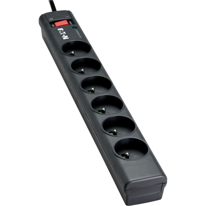Eaton Protection Strip 6 FR — Multiprise parafoudre 6 prises avec interrupteur