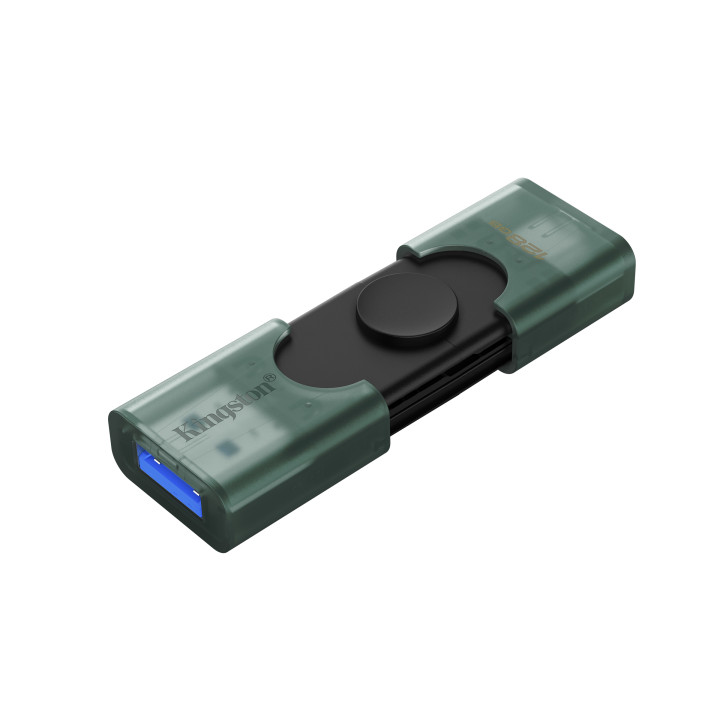 Kingston DataTraveler Duo Gen 2 — 128 Go, USB-A et USB-C — vue 3