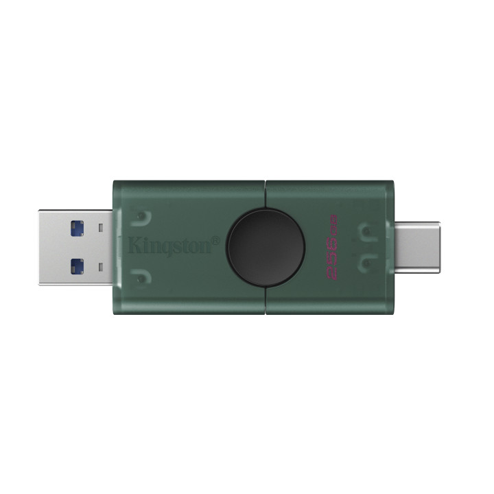 Kingston DataTraveler Duo Gen 2 — 256 Go, USB-A et USB-C — vue 2