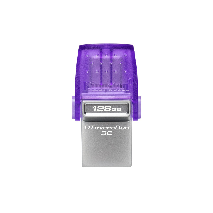 Kingston DataTraveler microDuo 3C Gen 3 — 128 Go, USB-A et USB-C — vue 3