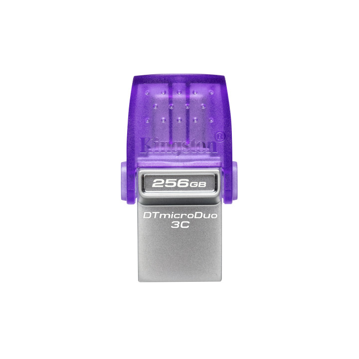 Kingston DataTraveler microDuo 3C Gen 3 — 256 Go, USB-A et USB-C — vue 3