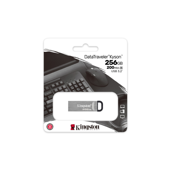 Kingston DataTraveler Kyson — 256 Go, USB-A — vue 4