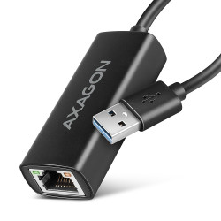 Axagon ADE-AR — Adaptateur réseau USB 3.2 Gen 1 vers RJ45 Gigabit alu