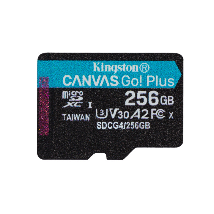 Kingston Canvas Go! Plus Gen 4 — 256 Go, microSDXC — vue 2