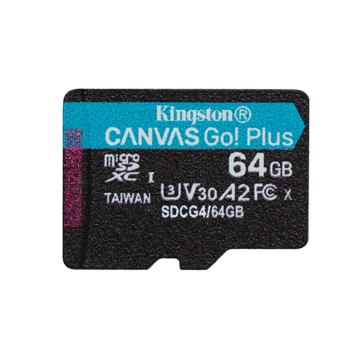Kingston Canvas Go! Plus Gen 4 — 64 Go, microSDXC — vue 2