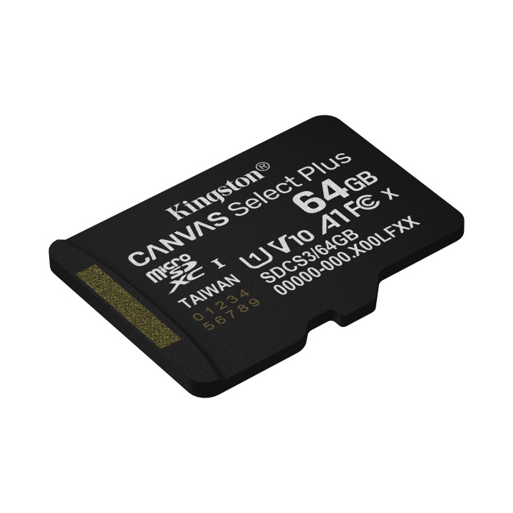 Kingston Canvas Select Plus Gen 3 — 64 Go, microSDXC — vue 2