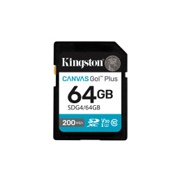 Kingston Canvas Go! Plus Gen 4 — 64 Go, SDXC — vue 1