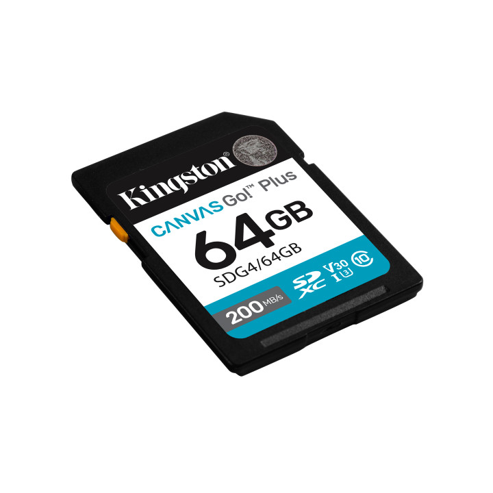 Kingston Canvas Go! Plus Gen 4 — 64 Go, SDXC — vue 2