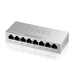 Zyxel GS-108B v5 — Switch bureautique 8 ports Gigabit boîtier métal