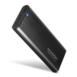 Axagon EEM2-SB2 — Boîtier externe aluminium double protocole NVMe & SATA M.2 USB-C 10 Gbps